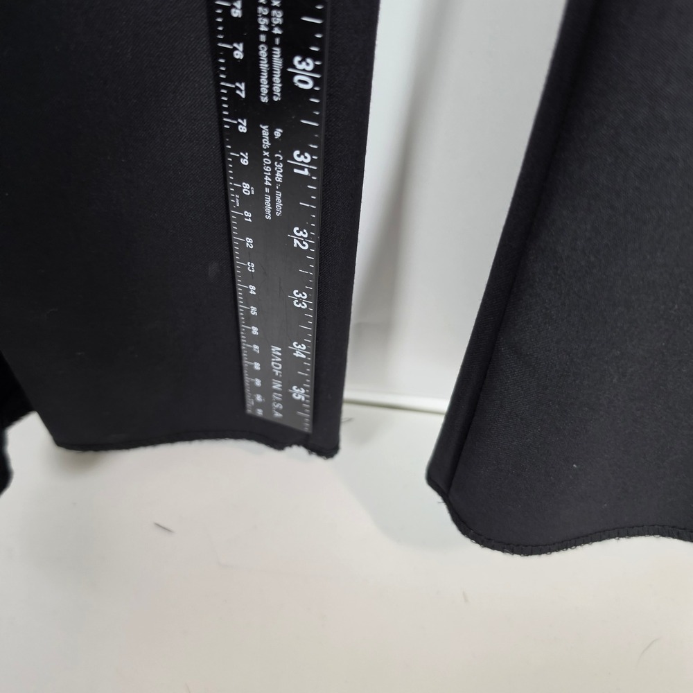 Linea Uomo Travel Lux Pants Mens 34W 40L Black 100% Wool NWT Dress Slacks 1S3 - Picture 6 of 6